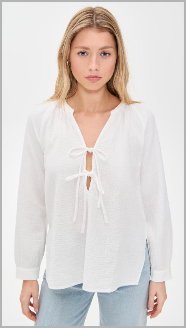 RAILS Brielle Top - White - [M] Price Integrity Rank ( 0 )